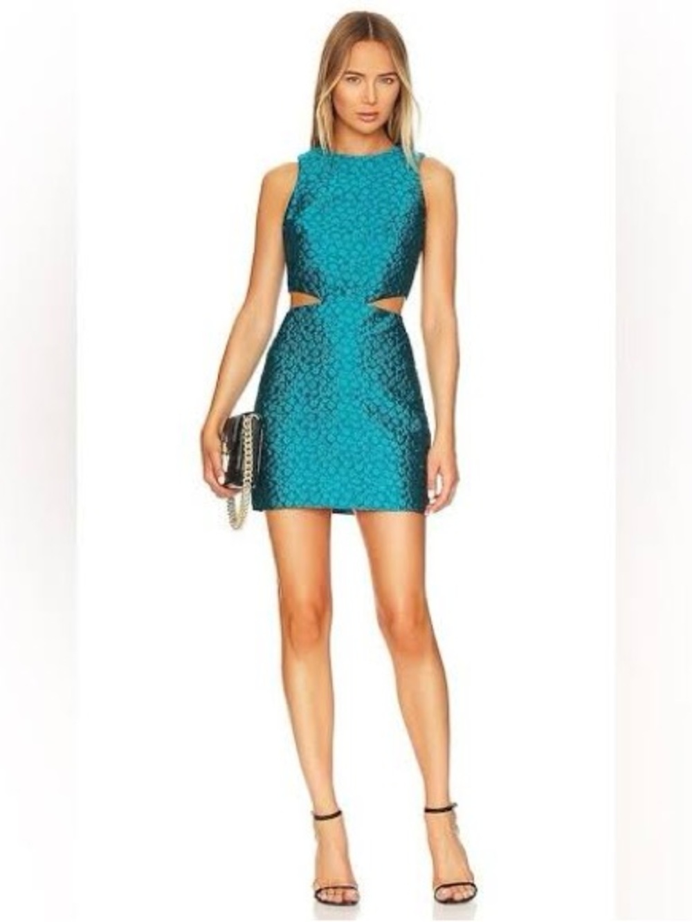 Amanda Uprichard Chantria Cutout Jacquard Mini Dress - Small - Like New